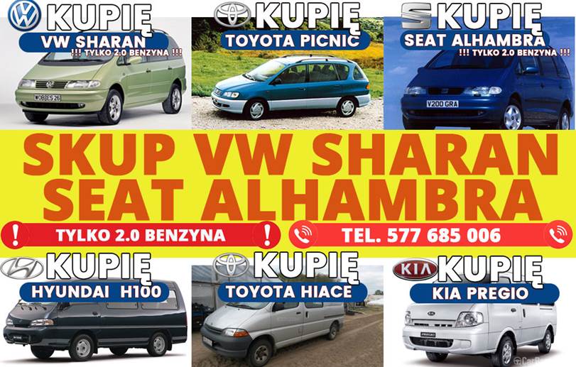 SKUP VW SHARAN KUPIĘ SHARANA SKUP ALHAMBRA 2.0 B i B/G I INNE