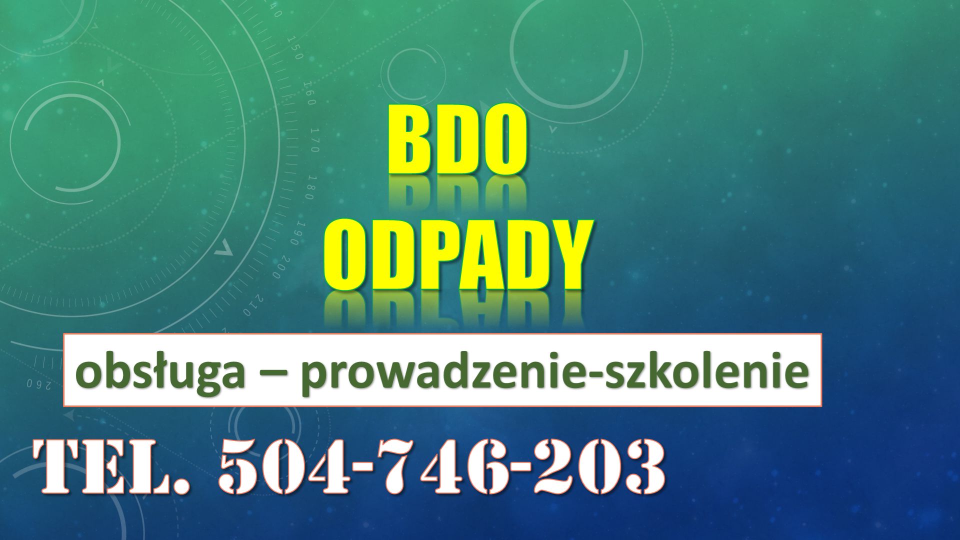 Raport za odpady, pomoc, Szkolenie Baza Danych o Odpadach, tel. 504-746-203, 