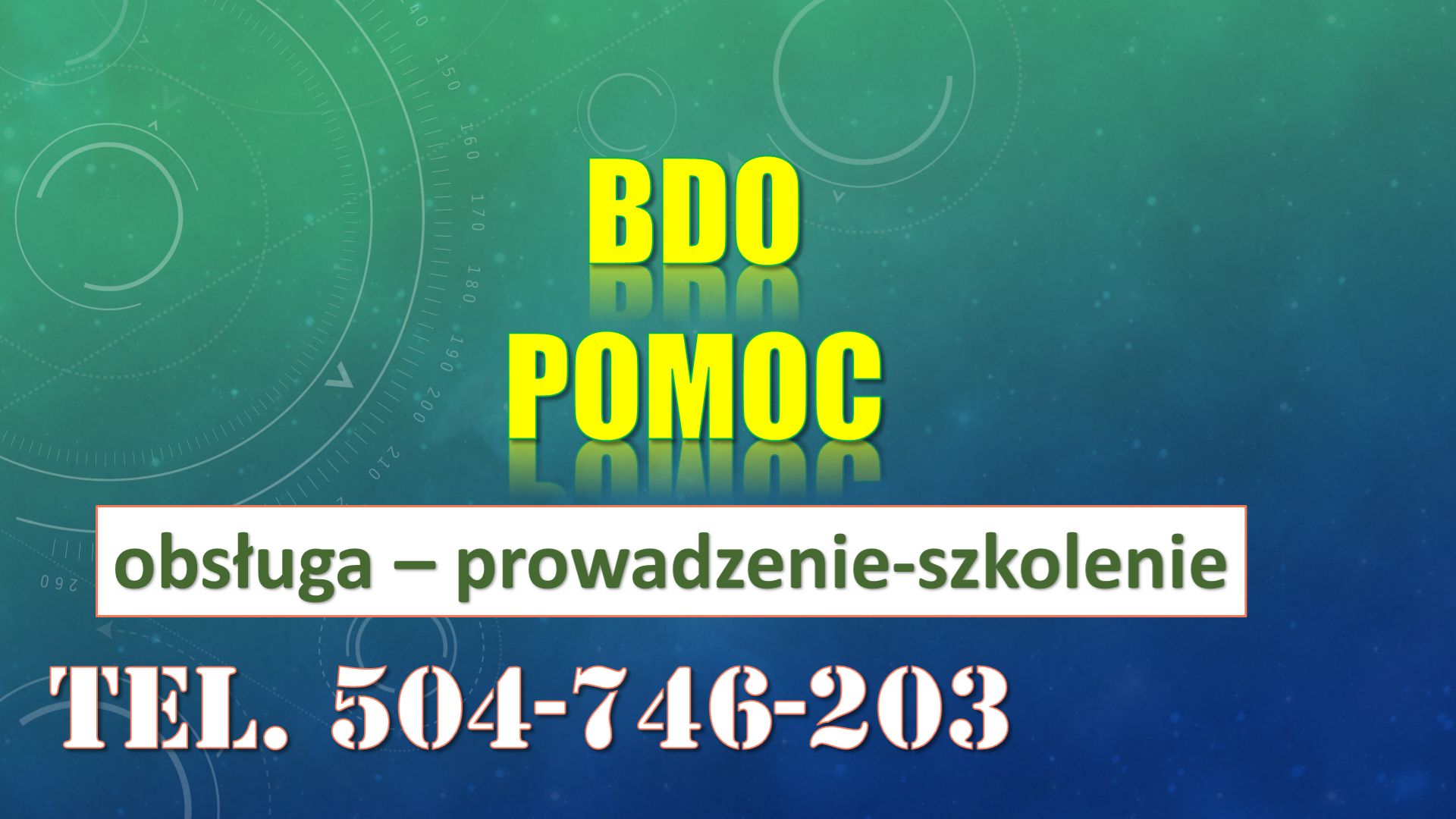 Raport za odpady, pomoc, Szkolenie Baza Danych o Odpadach, tel. 504-746-203, 