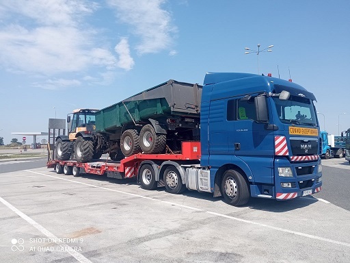 Transport niskopodwoziowy, Podczołgówa, Transport Maszyn